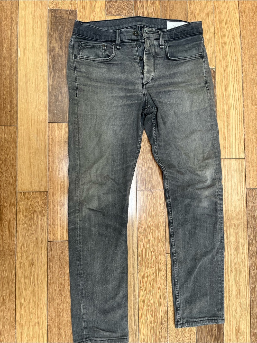rag & bone Men’s Slim Jeans in Faded Charcoal